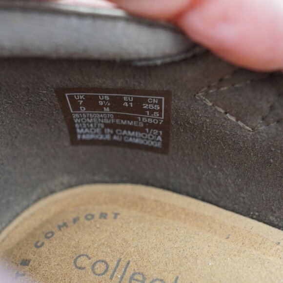 Clarks Emily Daisy Sandals Heels Bronze Ankle Strap Sandals 9.5‎ - Picture 10 of 11